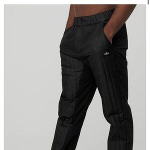 ALO Yoga Black Quilted Joggers